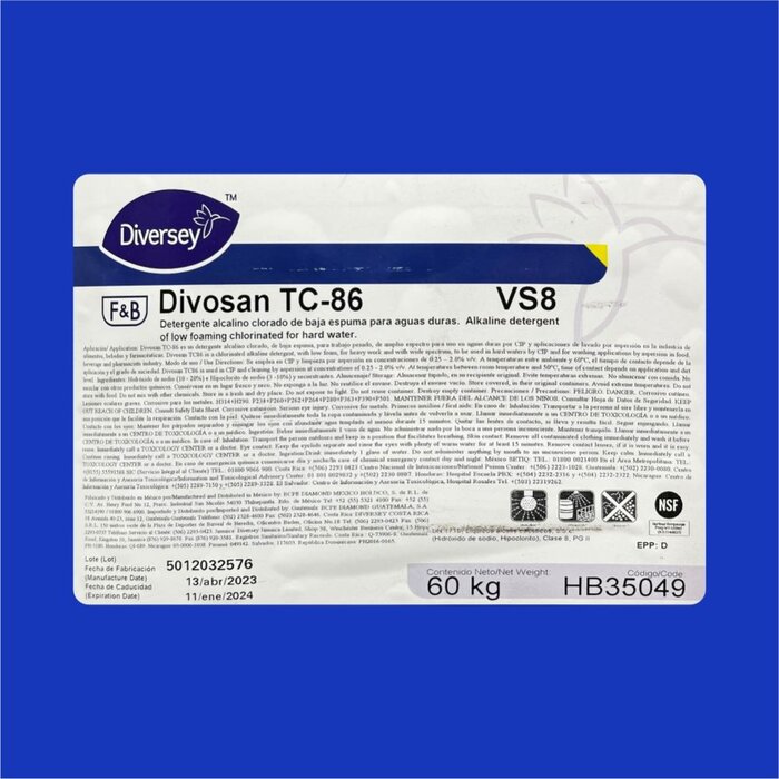 LIMPIEZA BARR DIVOSAN TC86 PORRON 60 KG