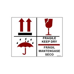 ETIQUETA FRAGIL ES/EN 100X125MM