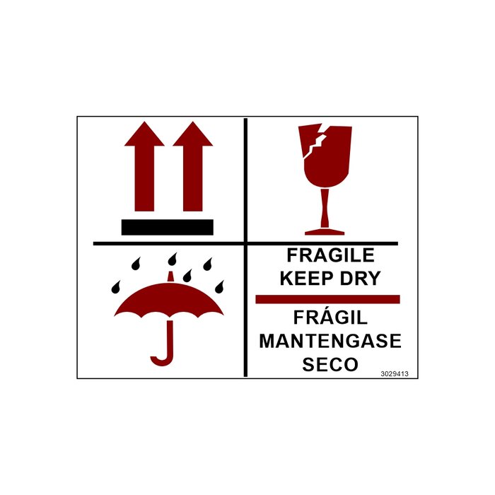 ETIQUETA FRAGIL ES/EN 100X125MM