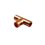 T DE COBRE DE 1/4 DI 2MM THK