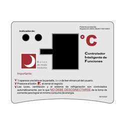 ETIQUETA DISPLAY REMOTO CF S/LOGO