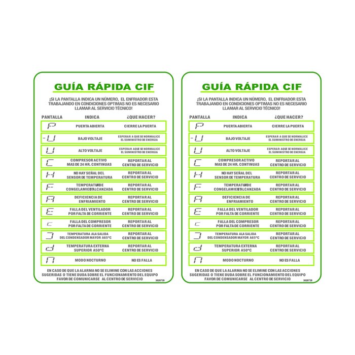 ETIQUETA CODIGOS CF2 CER/REF V9