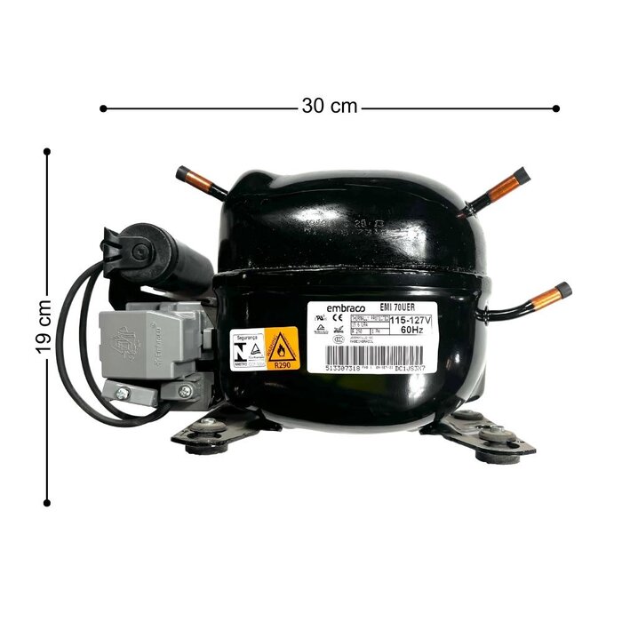 COMPRESOR EMB EMI70UER 115V 60HZ R2