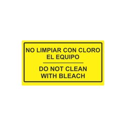 ETIQUETA NO LIMPIAR CON CLORO ETIQUETA NO LIMPIAR CON CLORO
